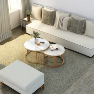 Round nesting coffee tables