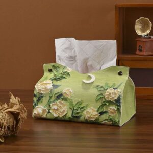 Floral fabric tissue cover
